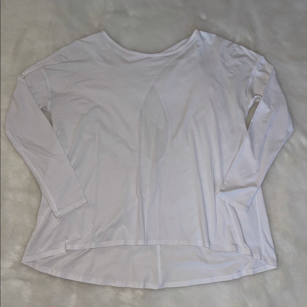Lululemon white long sleeve top